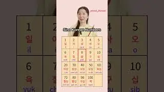 Let&rsquo;s learn sino Korean numbers 🫶🏻 #koreanclass