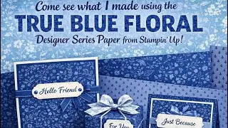 True Blue Floral Cards & More