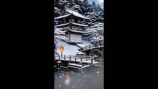 12Hr Minimal Zen Sleep Music | Shakuhachi, Temple Bells, Water Sounds, Winter Snow | 冬の禅音楽 Vol.12