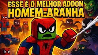 O MELHOR ADDON DO HOMEM ARANHA PARA MINECRAFT BEDROCK (GRÁTIS)