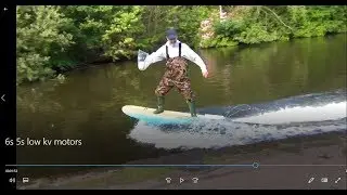 E SURFING on 6s and 5s low kv motors