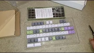 OLKB V6 Planck Green Aluminum Case + Keycap Set Gaming Keyboard