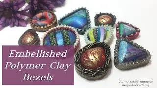 How To Add Creative Embellishments To Molded Polymer Clay Bezels