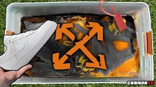 Air Force 1 Off-White im Halloween-Look: HYDRO Dipping &ndash; so cool und mega zufriedenstellend!