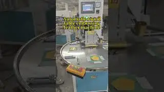 High-frequency round table welding and embossing machine for PU leather,EVA material
