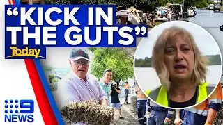 Communities furious over missing out on extra flood support payments | 9 News Australia