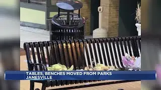 Janesville officials remove picnic tables, benches from Firehouse Park