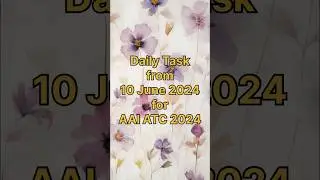 What to do from now for AAI ATC 2024 #shorts #trending #atc #daily #dailyroutine #study