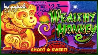RETRIGGER BONUS! Wealthy Monkey Slot - SHORT & SWEET!
