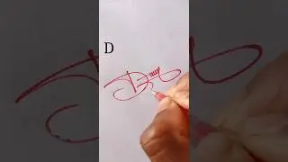 Best  signature style ideas for D #signaturestyle #viralshorts #handwriting