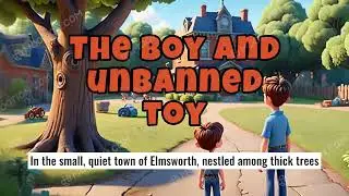 The boy and unbended toy