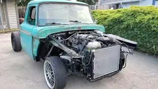 1966 F100 On Crown Vic Frame With Gen 3 Coyote Swap 10r80!!!