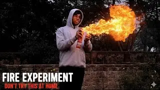 Can hair spray catch fire ❓ 🔥🔥🔥 #experiment #science #crazyexperiment #fire 