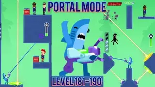 Hitmasters level 181-190 / portal mode gameplay / shark skin / portal gun weapon