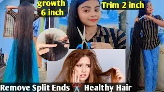Hair Trimming for Split Ends | Easy Way to Get Healthy Long Hair