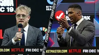 Jake Paul vs Anthony Joshua - FINAL Press Conference & Face Off Video