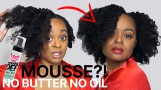 MOUSSE Can Do THIS?!! Fluffy Twist Out | No Butter No Oil Week 4