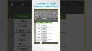 🤔 How to Change Lowercase to Uppercase in Excel #Shorts #Simplilearn