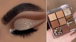 Natural cutcreas eye makeup tutorial for beginners | easy bridal eye makeup step by step|shine&glow 