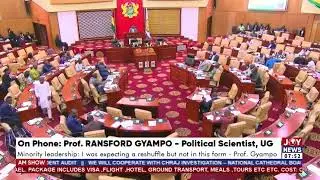 Minority Reshuffle: It appears members of the Minority Caucus were not informed - Prof Gyampo
