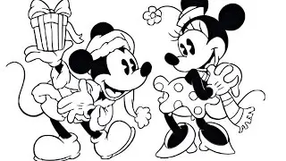 How to Coloring Mickey and Minnie Mouse Easy, Mickey Minnie Mouse Drawing and Coloring for Kids, 124