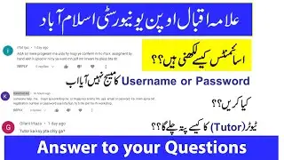 How to write Assignments, and how to know about tutor? AIOU Spring 2022
