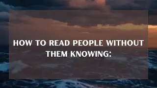 How to Read People Without Them Knowing | Body Language Secrets 🧠