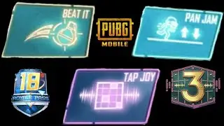 PUBG mobile Pan Jam & Beat It & Tap Joy minigames songs music