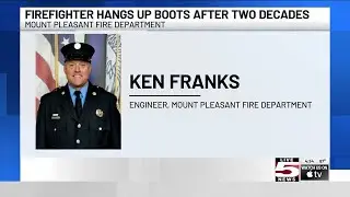 VIDEO: Mount Pleasant Fire Dept. Engineer retires after 21 years