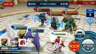 Digimon Links - Colosseum VS Zwart, Gaiomon and Titamon