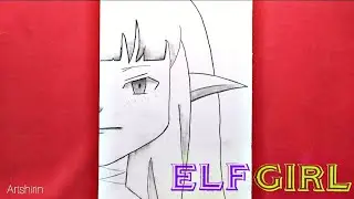 how to draw elf girl || how to draw anime elf || anime elf step by step