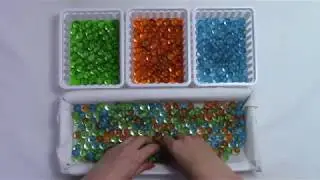ASMR Sorting/Rummaging Marbles (No talking)