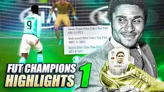 ROAD TO 1000 GOALS WITH BABY EUSEBIO!!!!!!! FUT CHAMPS HIGHLIGHTS PART 1