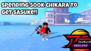 Spending 500k Chikara to get Sasuke in Anime Fighting Simulator: Reborn
