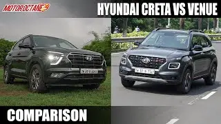 New Hyundai Creta Vs Hyundai Venue Comparison - Which is better? | MotorOctane