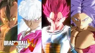 Dragon Ball: Xenoverse - Mods Showcase #2 - Majuub, SSJ God Vegeta, SSj4 Trunks (60fps 1080p)