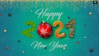 Happy New Year Wallpaper/Card/Poster Design in Photoshop - Photoshop Tutorial