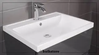 Vermont 600 basin and gloss grey wall mounted vanity unit