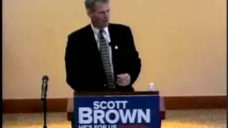 Republican Senator Scott Brown refuses to answer question about Norquist no-tax pledge