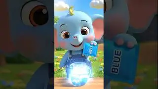 Learn Colors for Kids! 🎨 Blue, Red & Yellow with Elephant, Panda & Monkey | Preschool Learning 2026