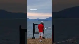 🥍🌊Change of scenery with The All Ball Pro rebounder!