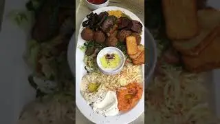 Vegetarian plate Arabic Food (Neuk&ouml;lln Berlin)