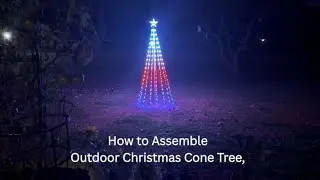 DIY Christmas Cone Light Tutorial | Build a SmartDawn RGB Tree for Stunning Outdoor Holiday Decor