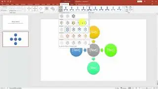 How to insert diverging cycle SmartArt in PowerPoint 2016
