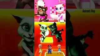 Talking Tom Exe Vs Cat X Coffin Dance Tiles Hop EDM Rush 🎯🎮 #coffindance #shorts