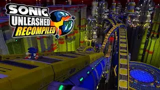Sonic Unleashed Recompiled 4K - Chemical plant Act 2 (Sonic Generations)