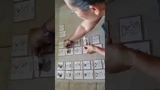 Template for 3 part cards with nomenclature