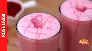 Rose Lassi Recipe | Rose Yoghurt Smoothie