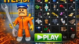 POLICE BOY ESCAPES PRISON WITH ITEMS! 😱🔓 | Roblox Obby