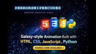 Galaxy Style Particle Field Animation | HTML CSS JS Python 🔥#css #html #3danimation #galaxy